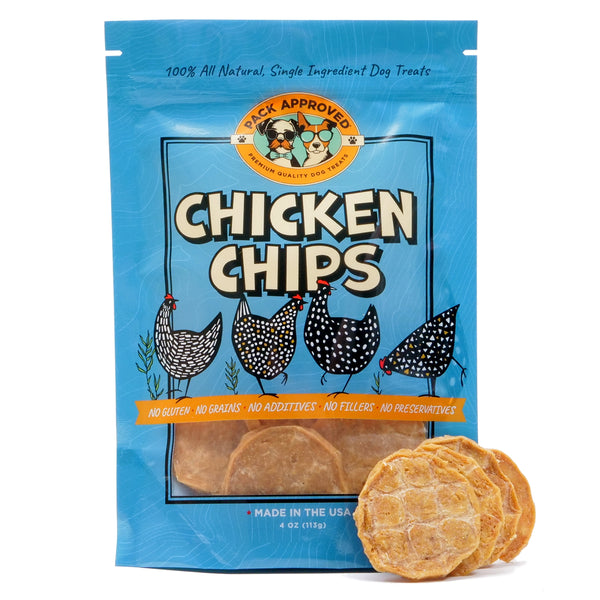 Pack Approved Chicken Chips for Dogs - 4 oz