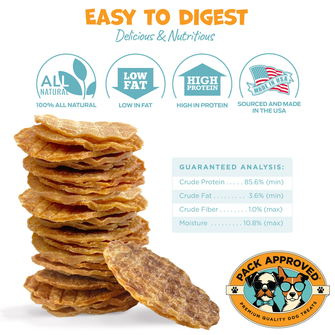 Pack Approved Chicken Chips for Dogs - 4 oz
