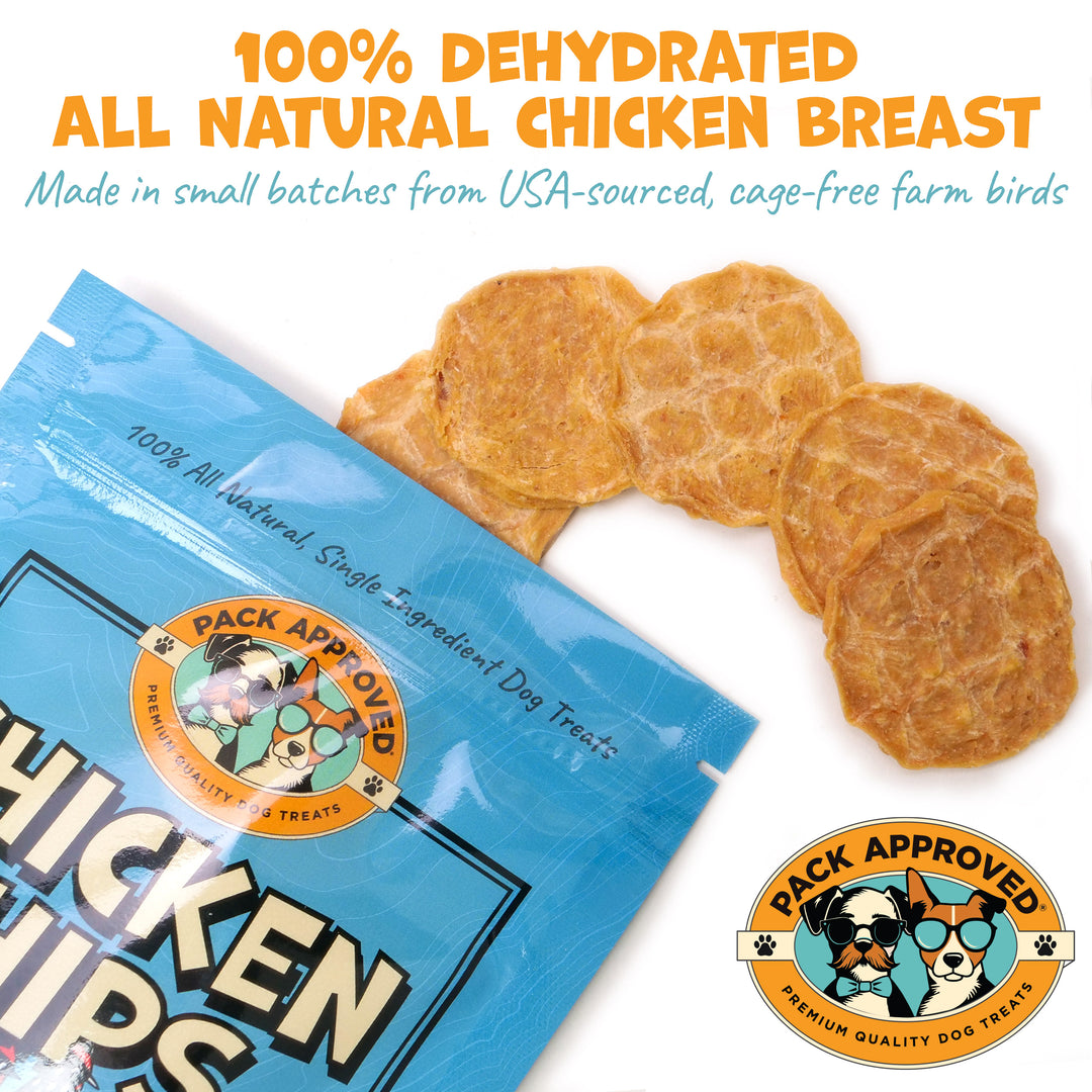 Pack Approved Chicken Chips for Dogs - 4 oz