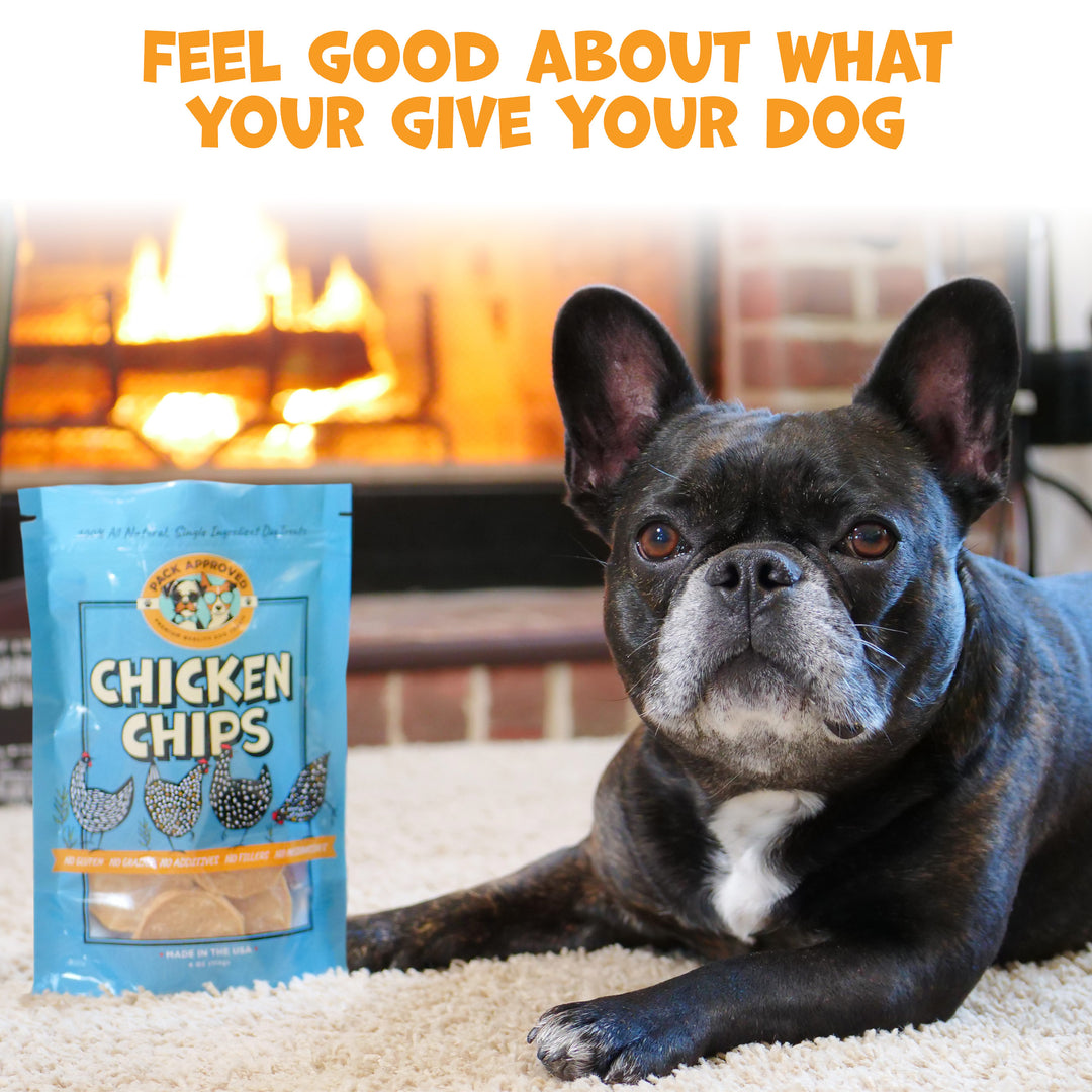 Pack Approved Chicken Chips for Dogs - 4 oz