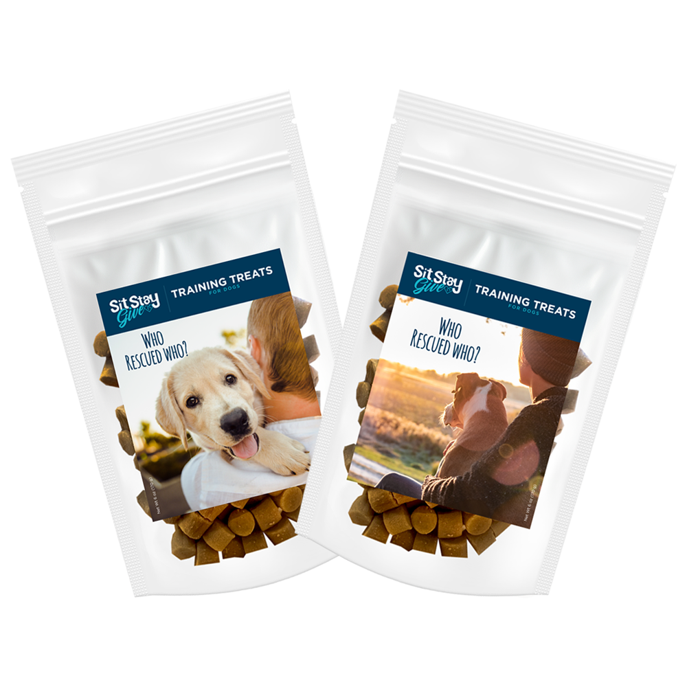 Sit Stay Give™ Peanut Butter Dog Treats - 2 Pack (6oz bags)